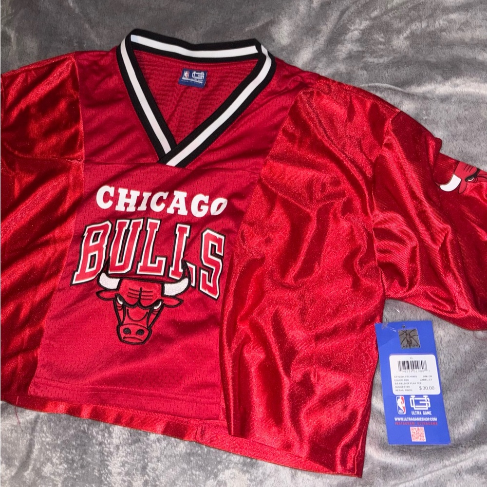 Bulls Women's Red Top